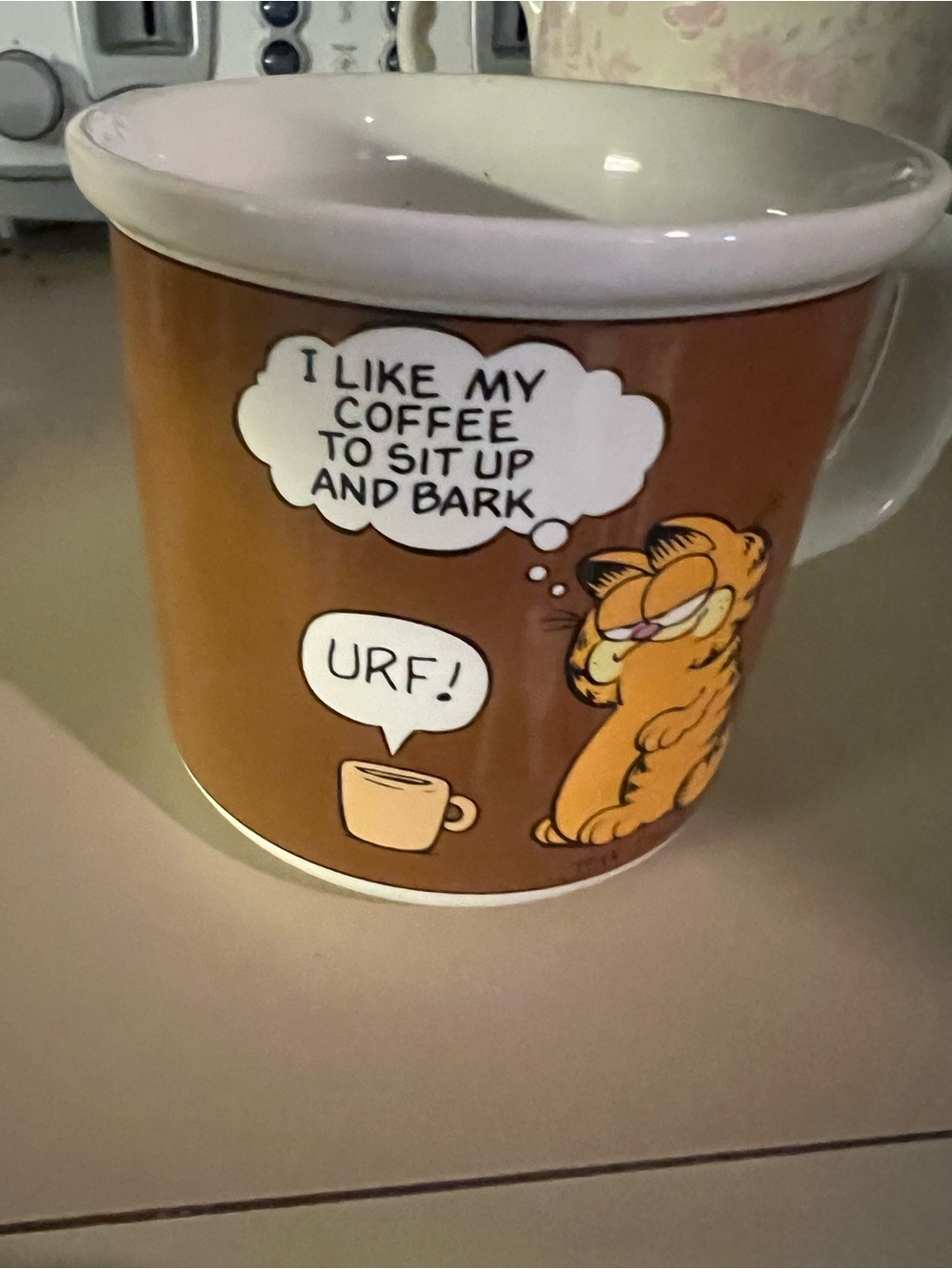 Enesco Garfield Orange and White Ceramic Coffee Mug